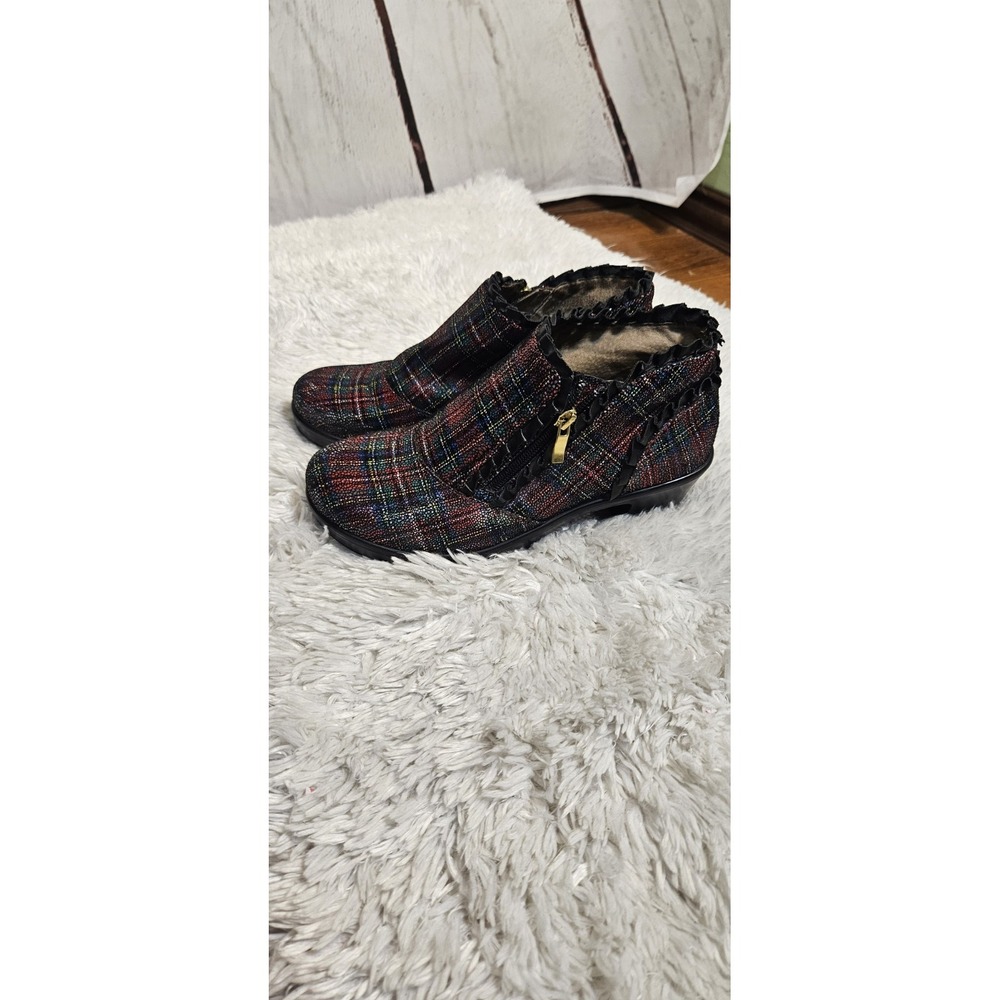 Algeria Womens Tartan Booties Size 8‎ - Picture 5 of 10